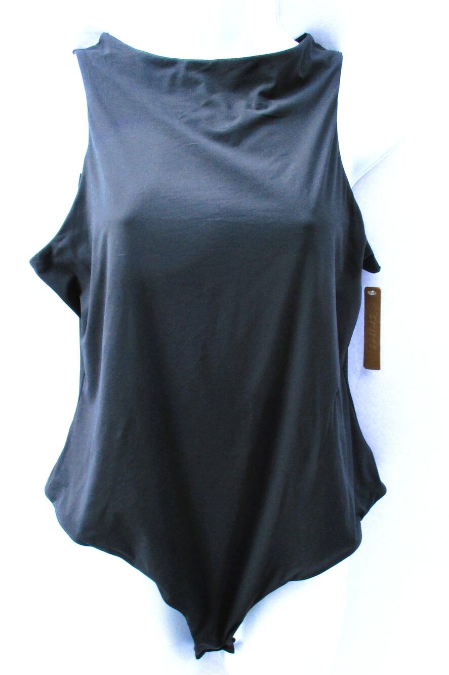 Nwt SKIMS Fits Everybody High Neck Bodysuit Onyx Black Size 4X 24-26